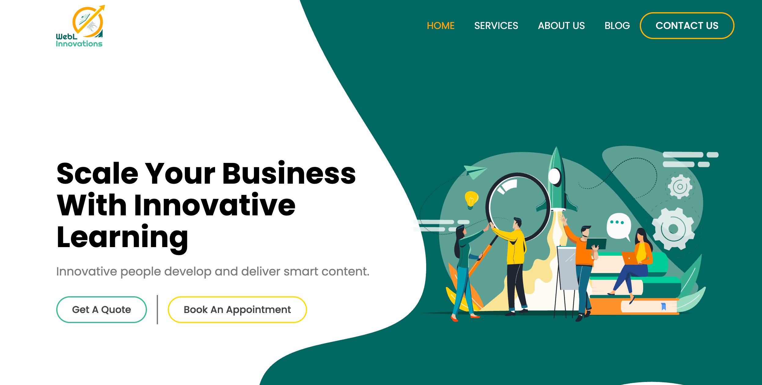 WebL personal portfolio homepage